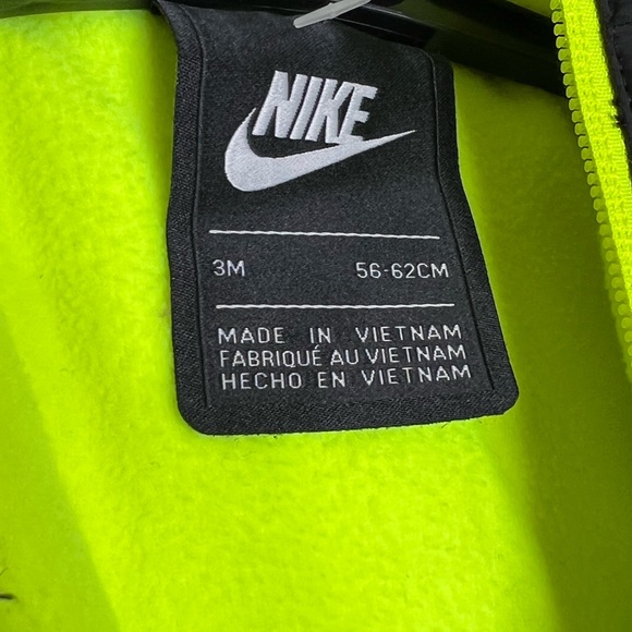 NEW Nike Baby Puffer Snowsuit Black Size 3M - Picture 8 of 10